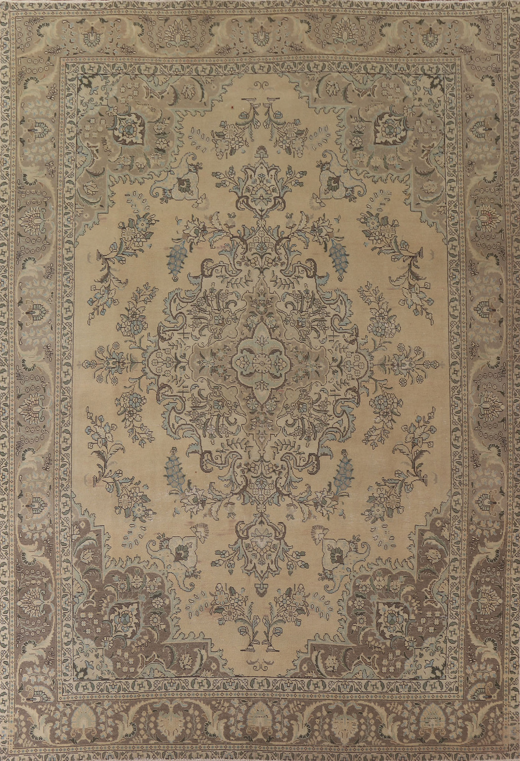 Geometric Tabriz Persian Area Rug 10x13