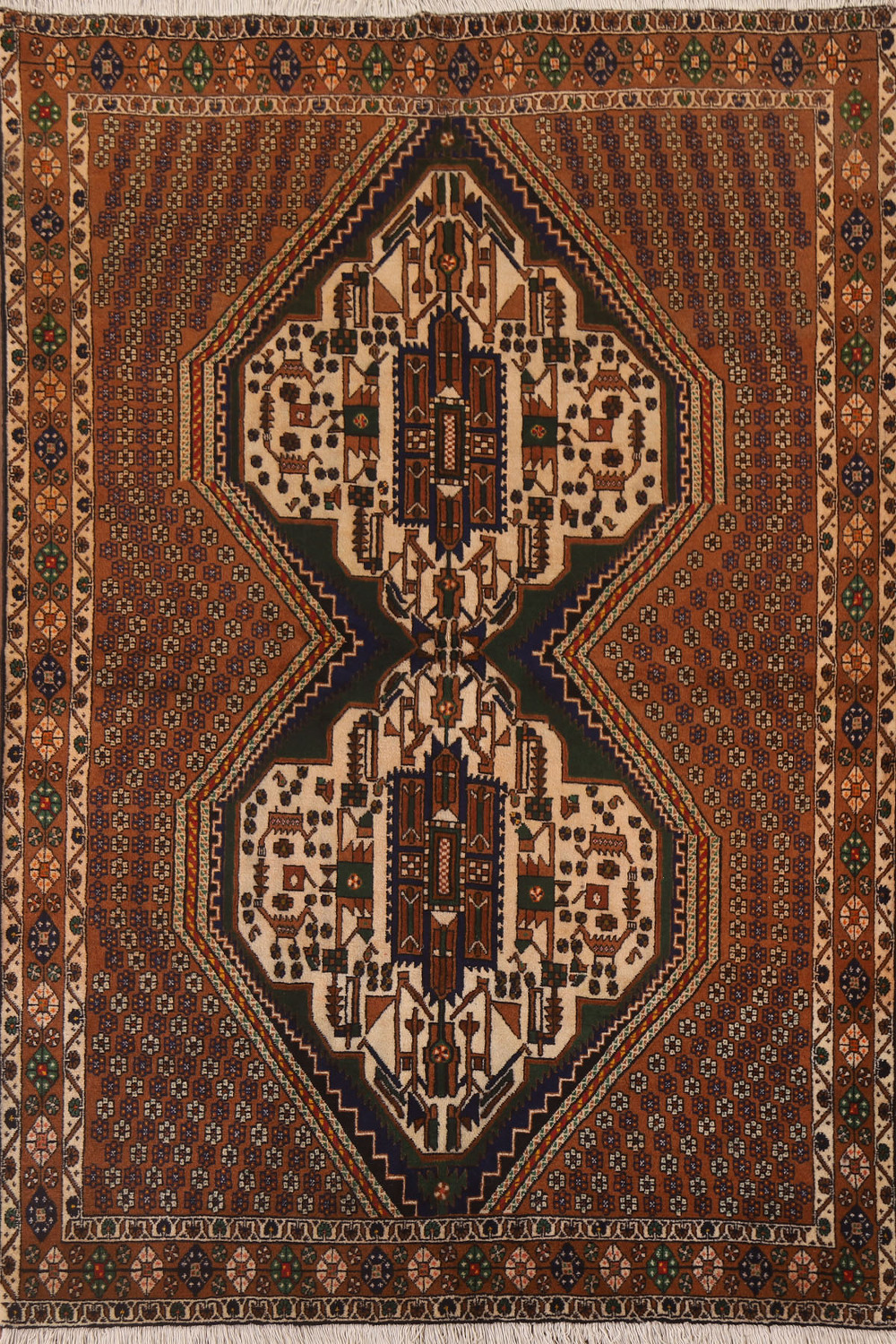 Geometric Sirjan Persian Area Rug 5x7