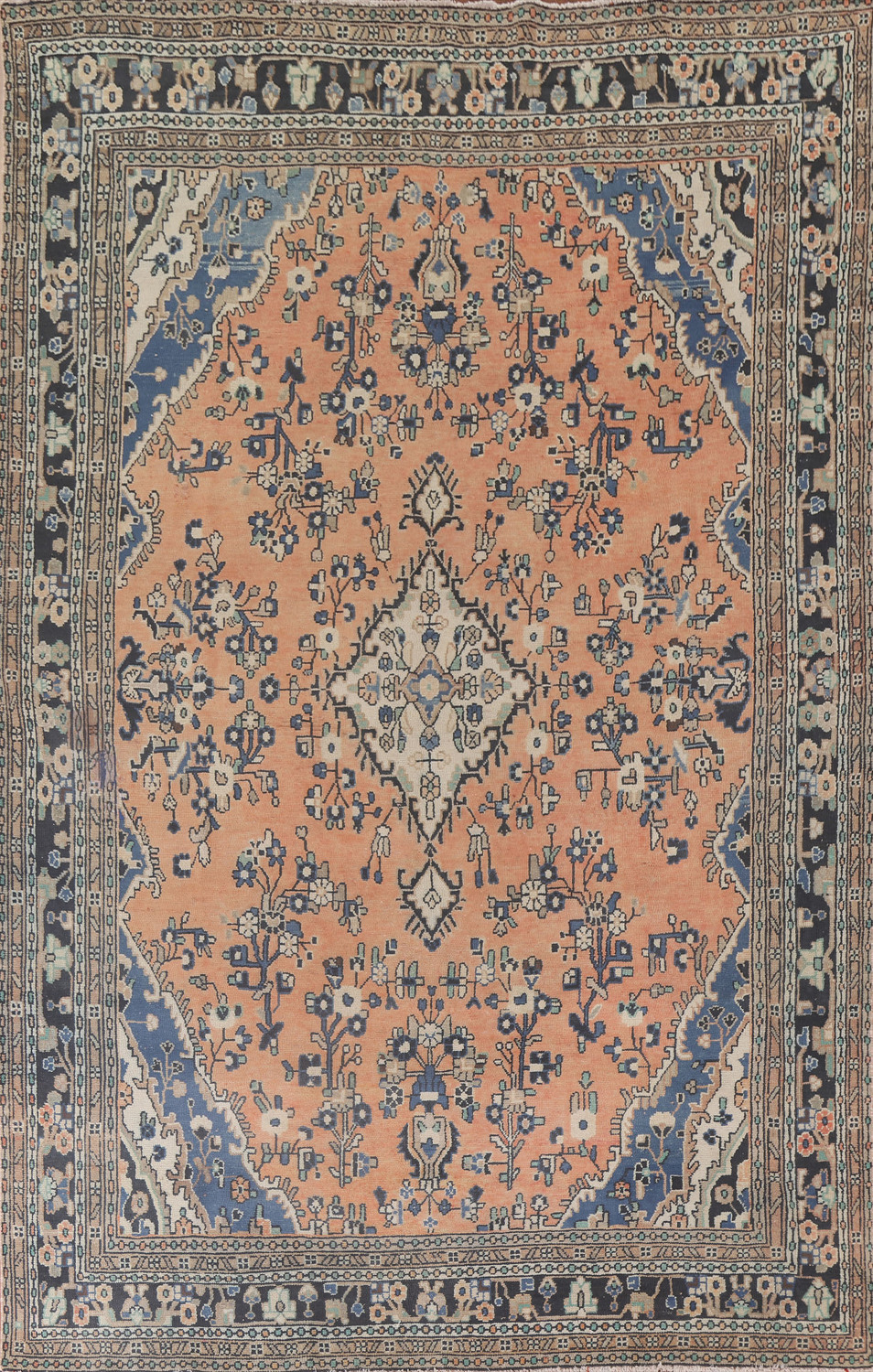 Vintage Hamedan Persian Area Rug 8x12