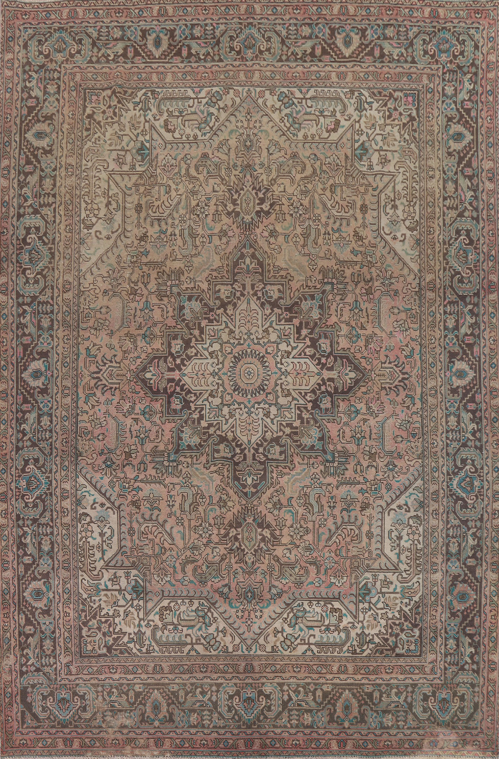 Geometric Tabriz Persian Area Rug 10x13