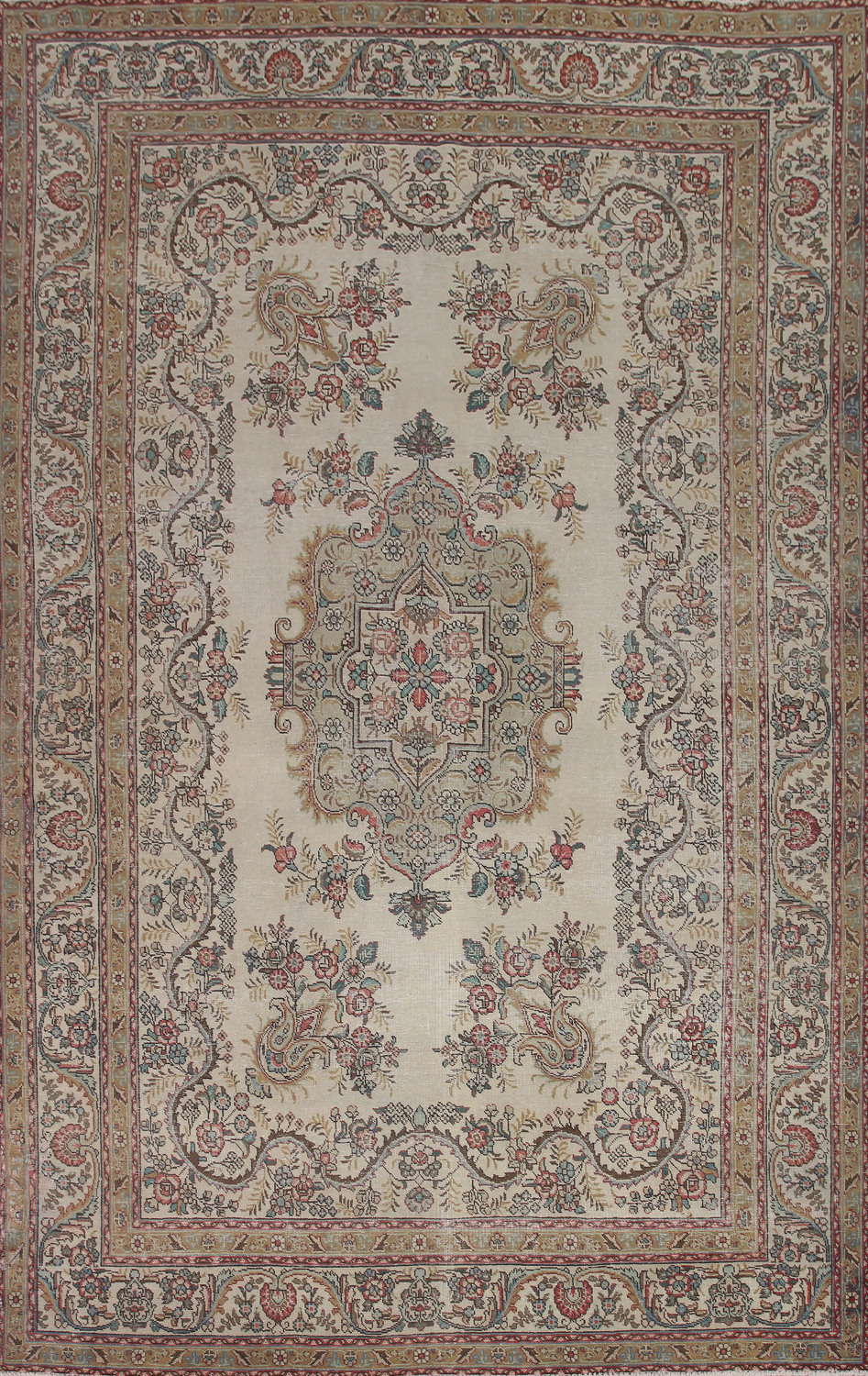 Vintage Tabriz Persian Area Rug 8x12