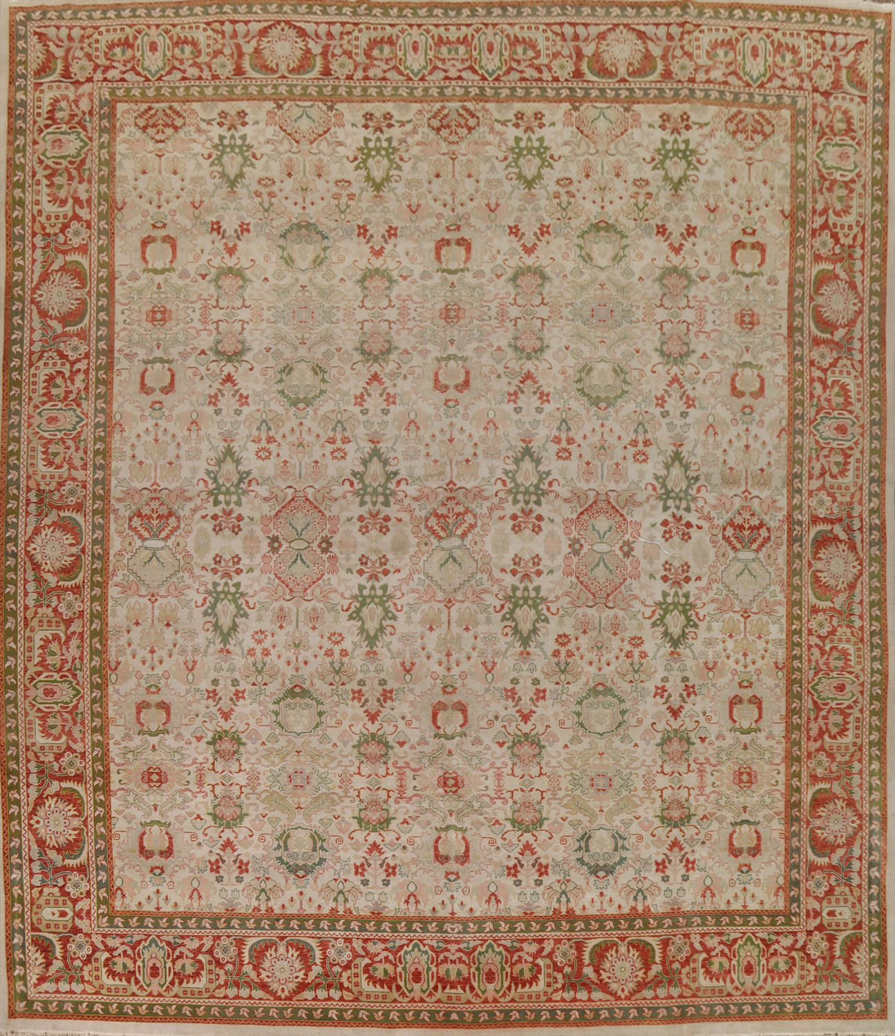 Vegetable Dye Mahal Large Square Persian Rug 14x15