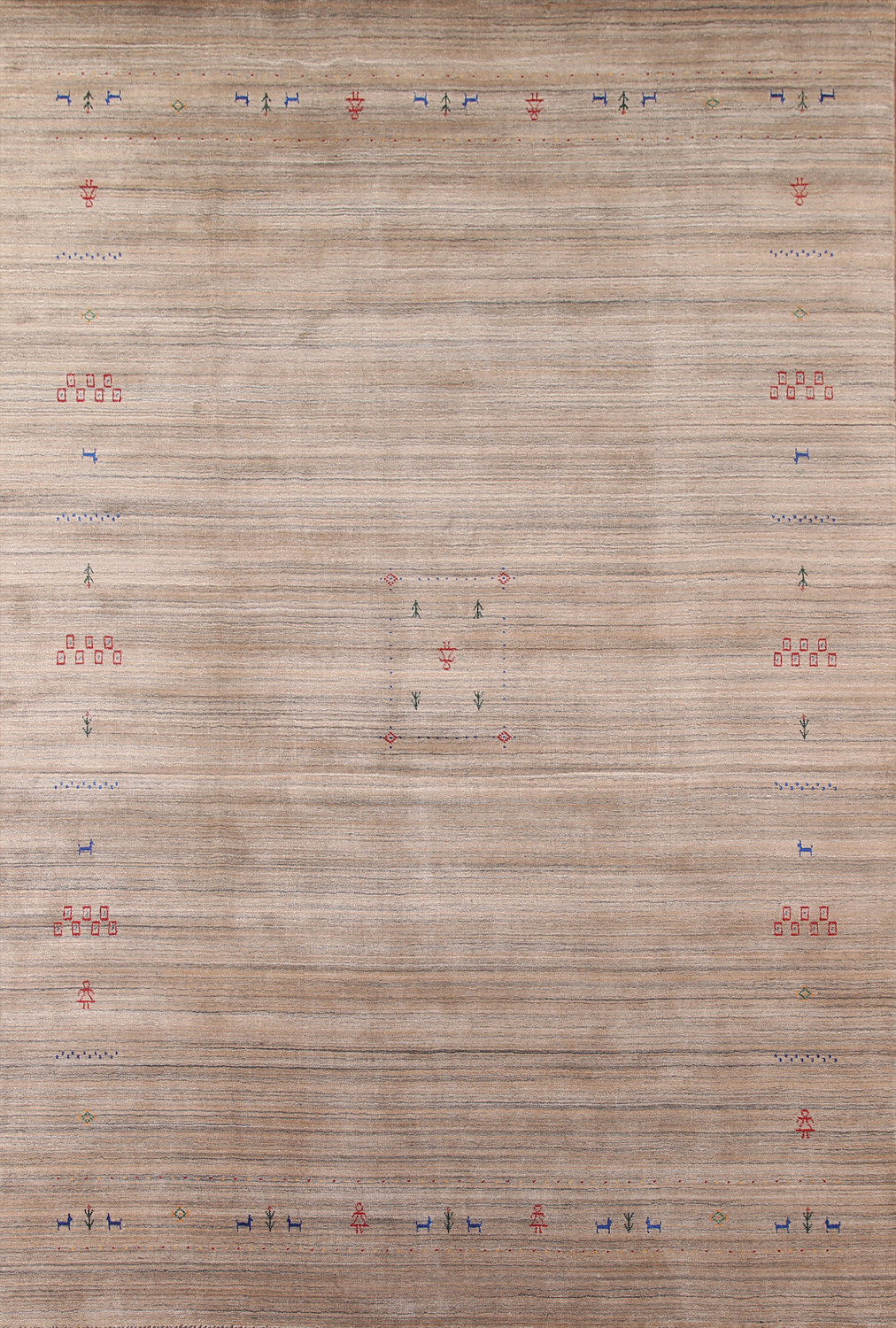 Handmade Wool Gabbeh Oriental Area Rug 9x12