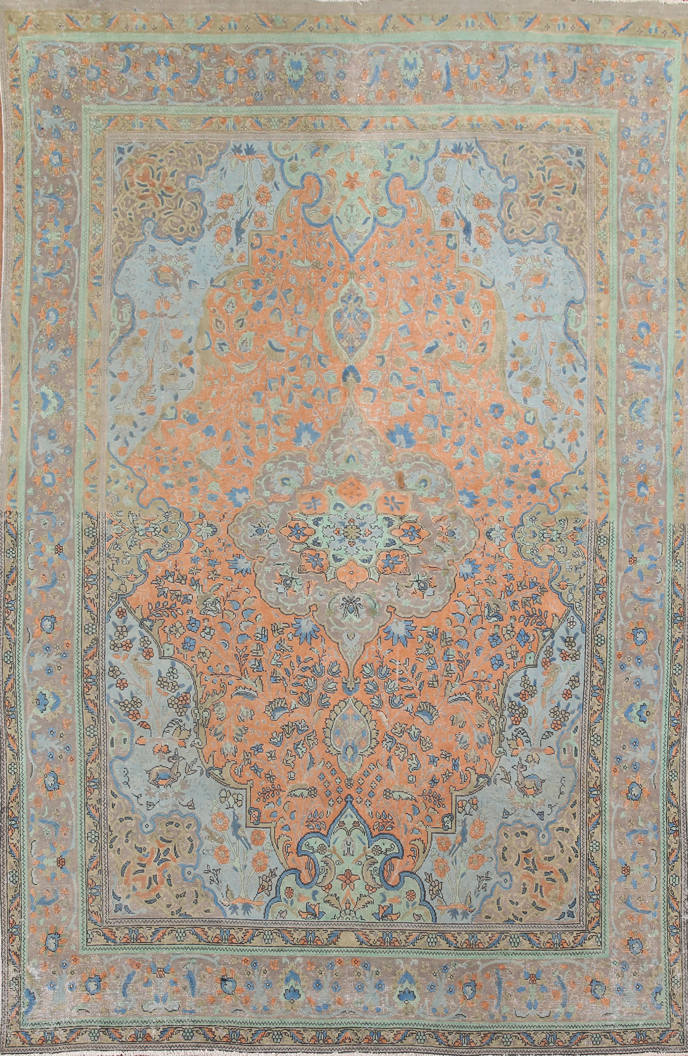 OverDyed Tabriz Persian Area Rug 8x12