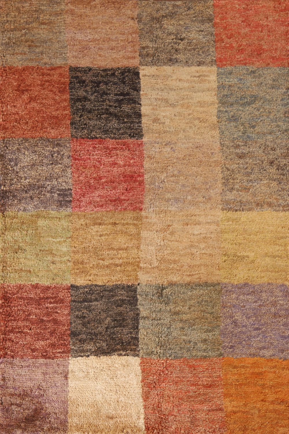 Checkered Modern Oriental Area Rug 5x7