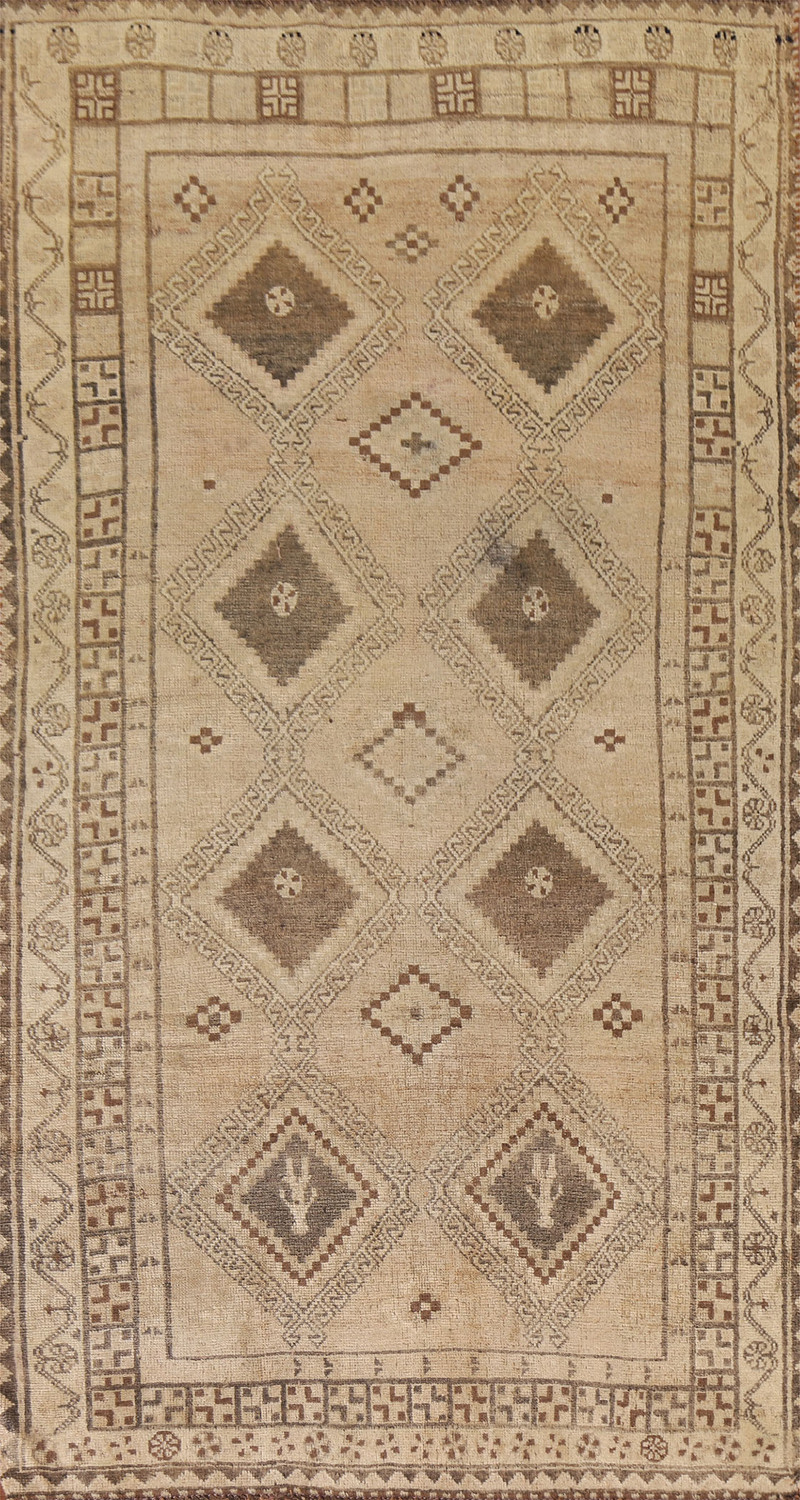 Vintage Wool Lori Persian Area Rug 4x8