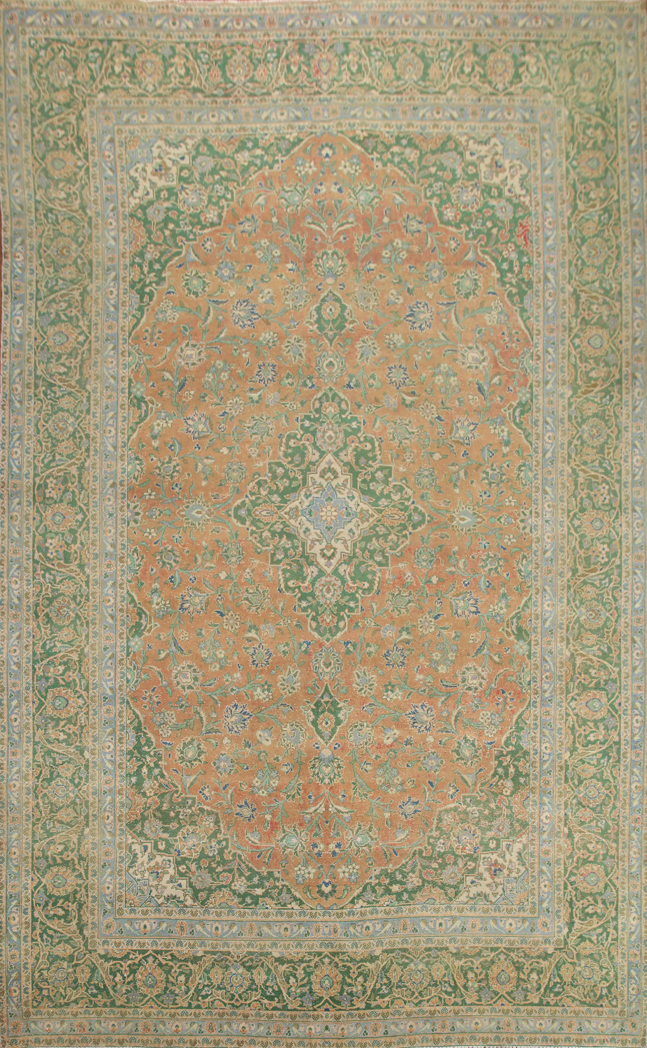 Wool Large Mashad Persian Area Rug 10x14