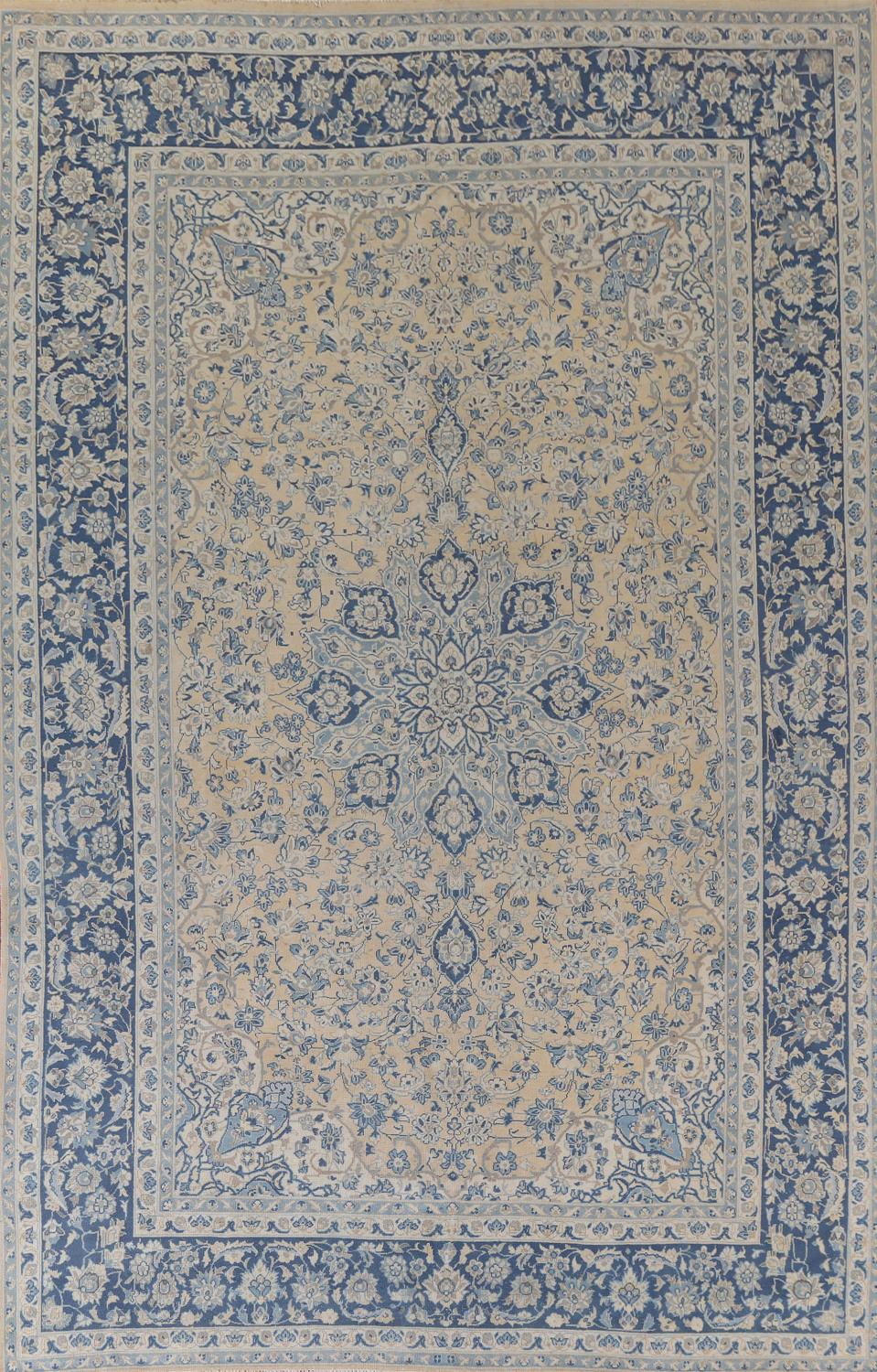 Large Floral Wool Najafabad Persian Area Rug 10x14