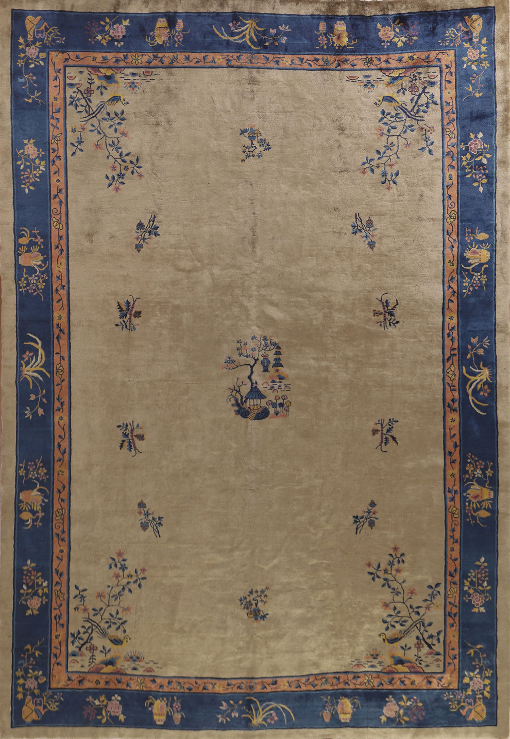 Pictorial Art Deco Nichols Chinese Area Rug 10x13