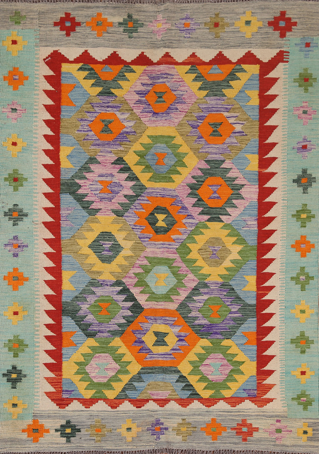 South Western Kilim Oriental Rug 5x7