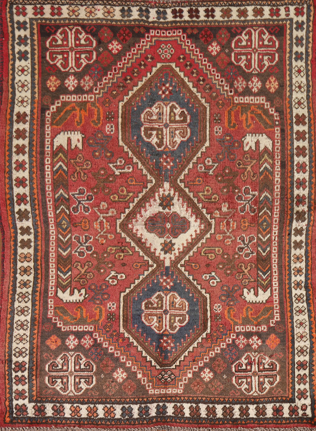 Geometric Qashqai Persian Rug 3x5