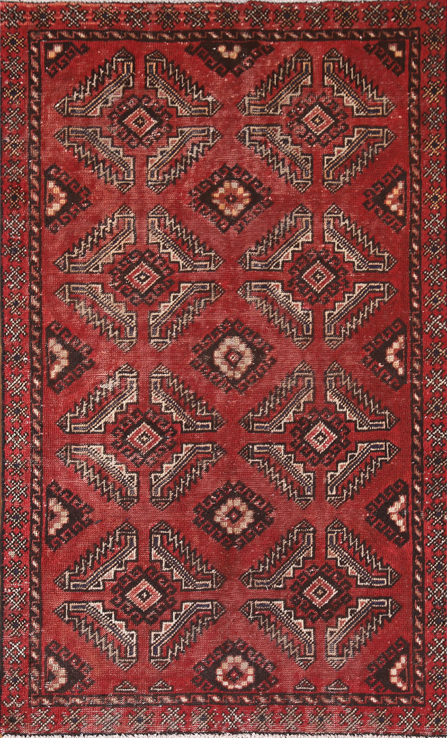 Geometric Balouch Persian Rug 4x6