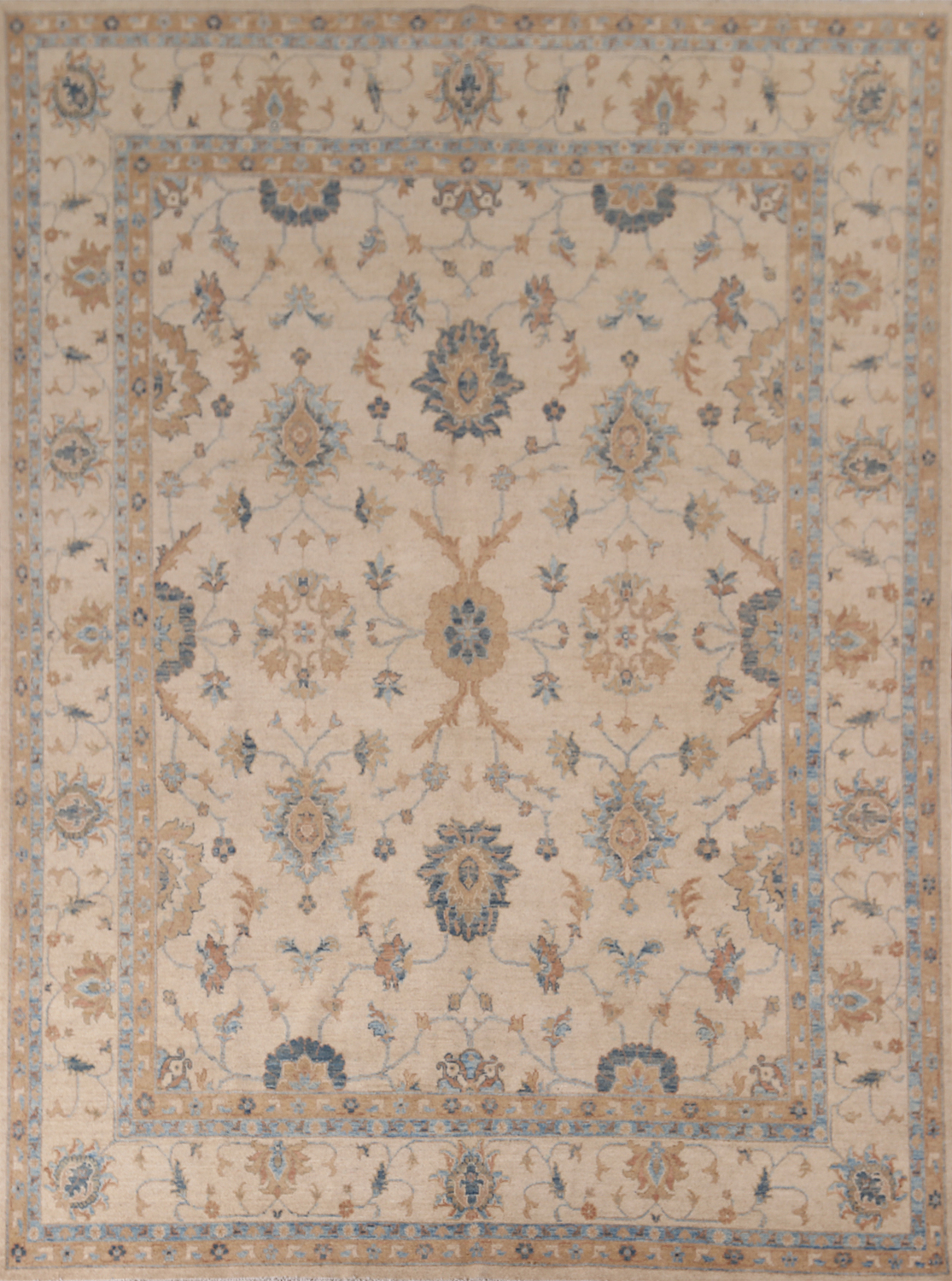 Earth Tone Floral Oushak Oriental Area Rug 8x10