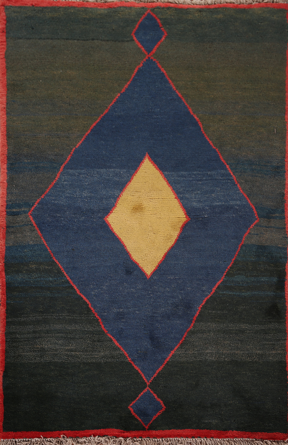 Tribal Geometric Gabbeh Persian Rug 3x5