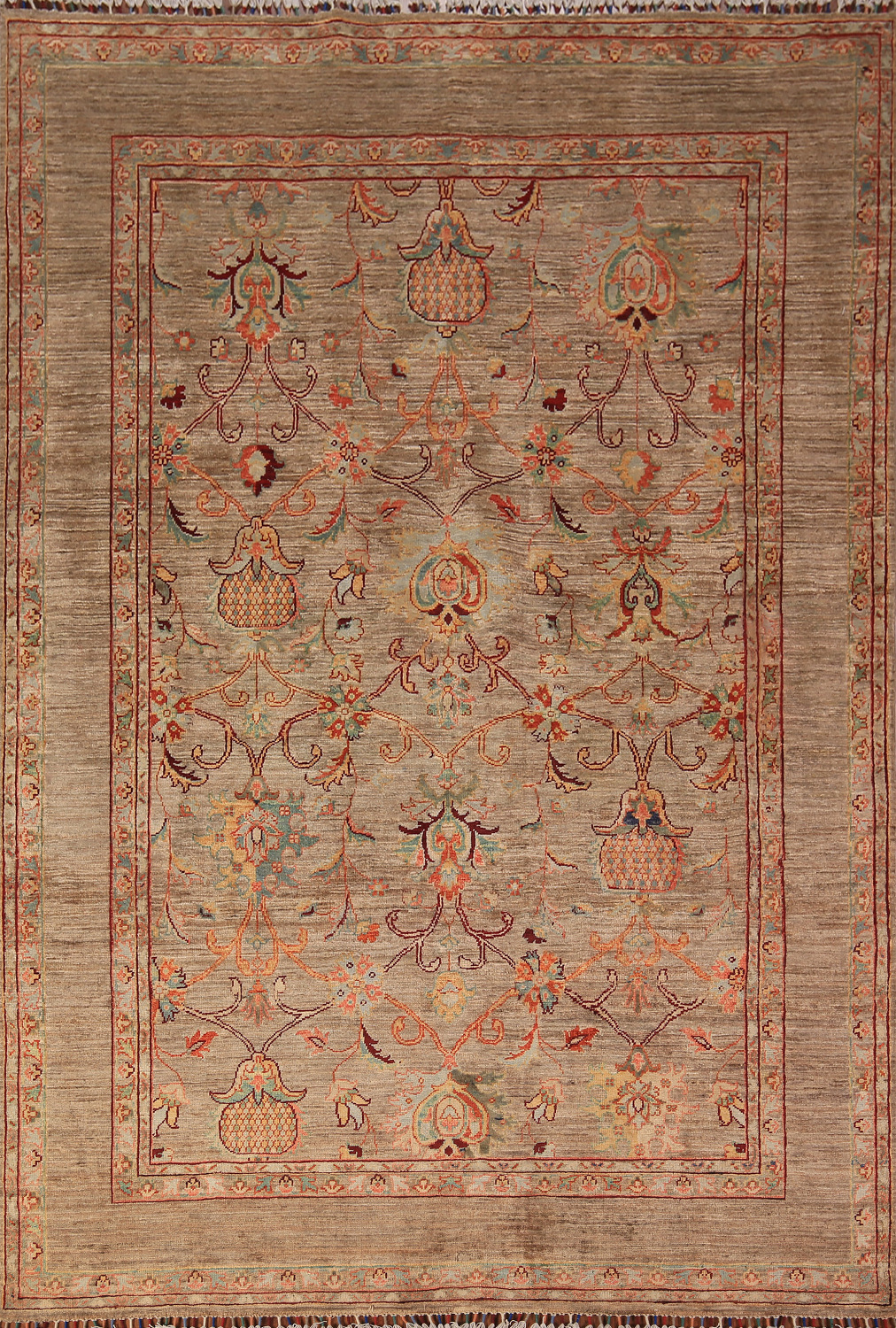 Vegetable Dye Wool Ziegler Oriental Area Rug 6x8