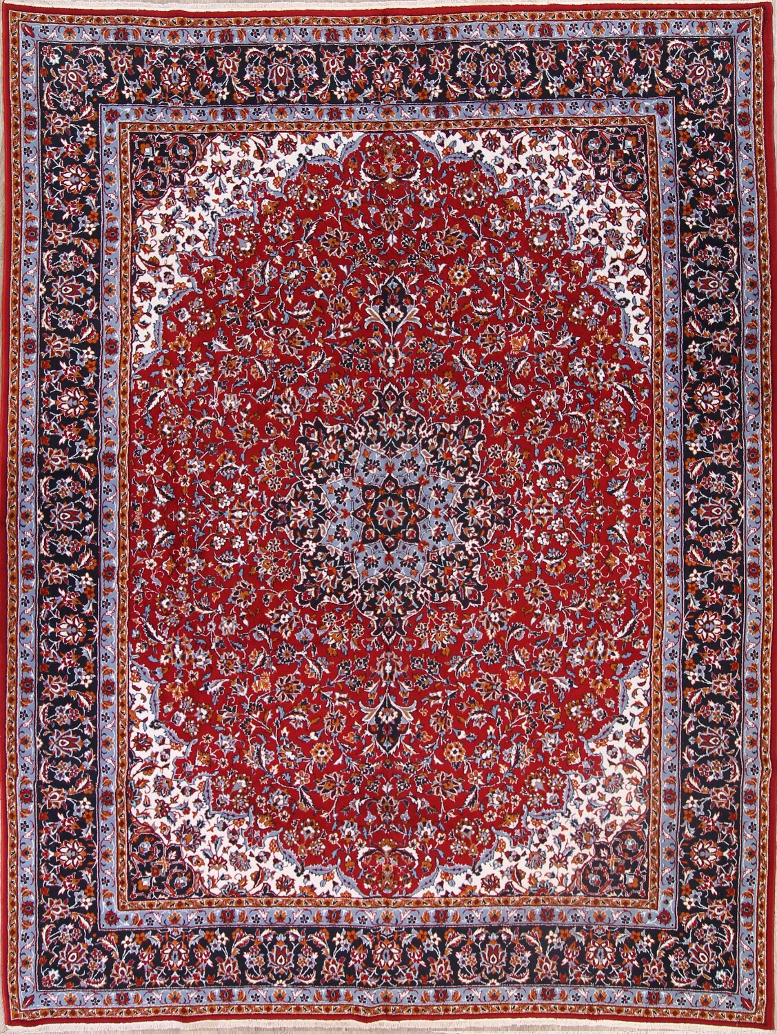 Soft Plush Floral 10x12 Kashan Persian Area Rug