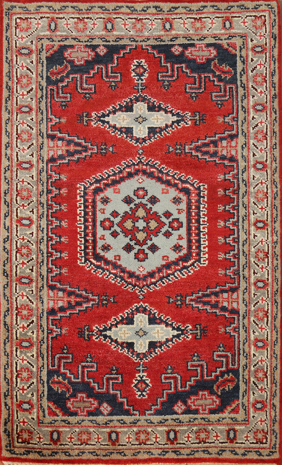 Geometric Wool Viss Oriental Foyer Rug 3x5