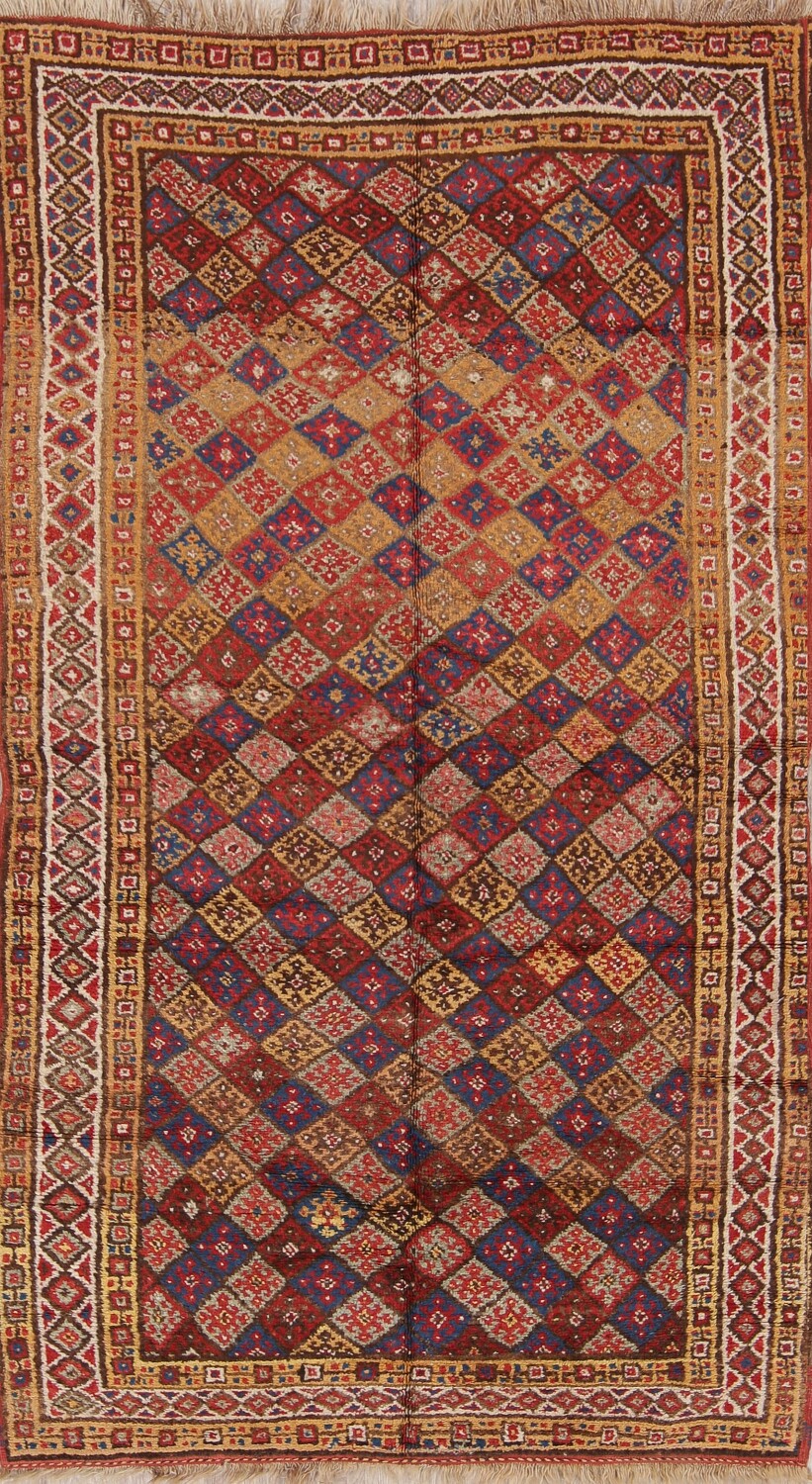 Tribal Nomad Moroccan Antique Area Rug 5x8