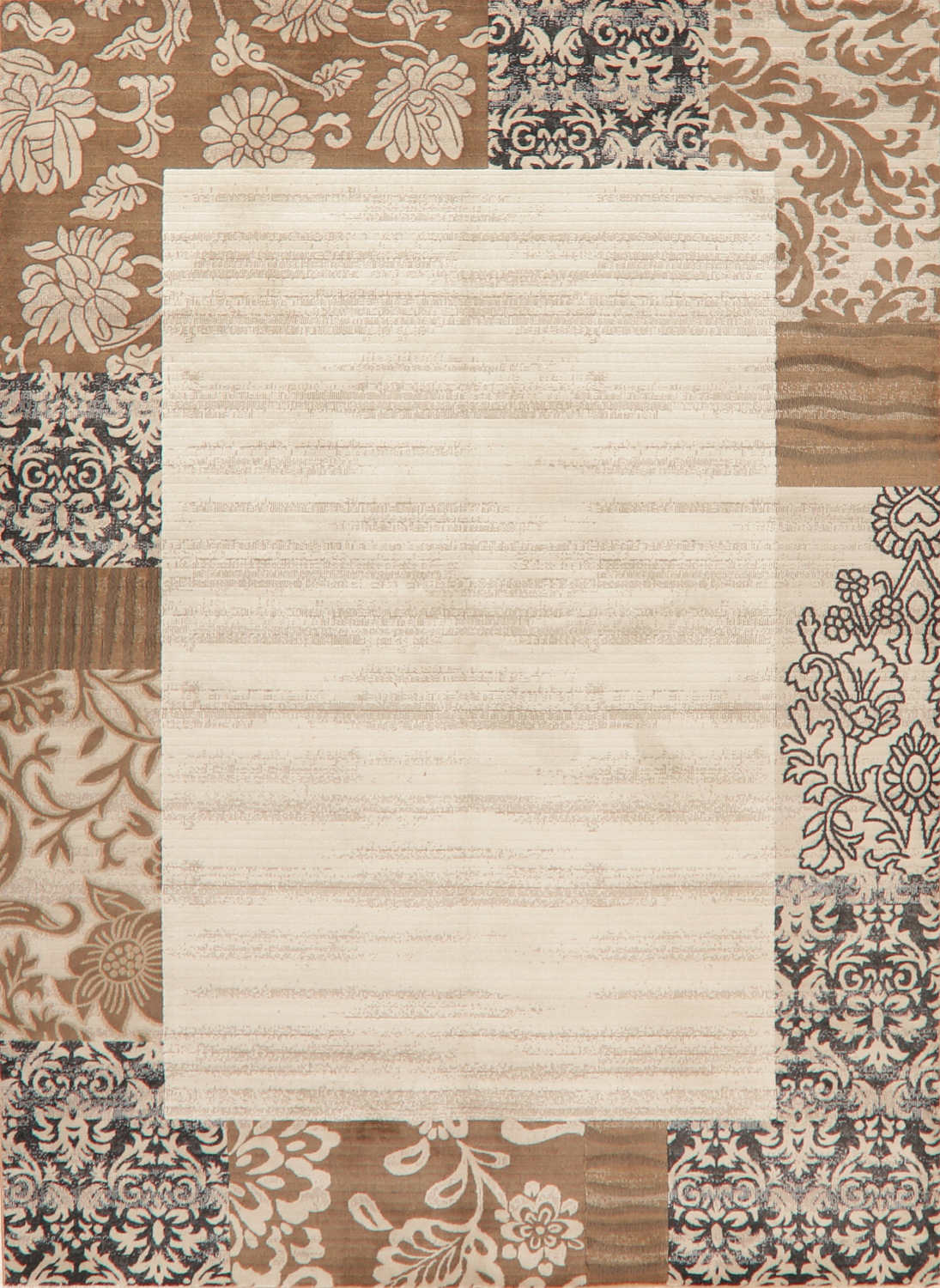 Ivory Modern Turkish Oriental Area Rug 8x11