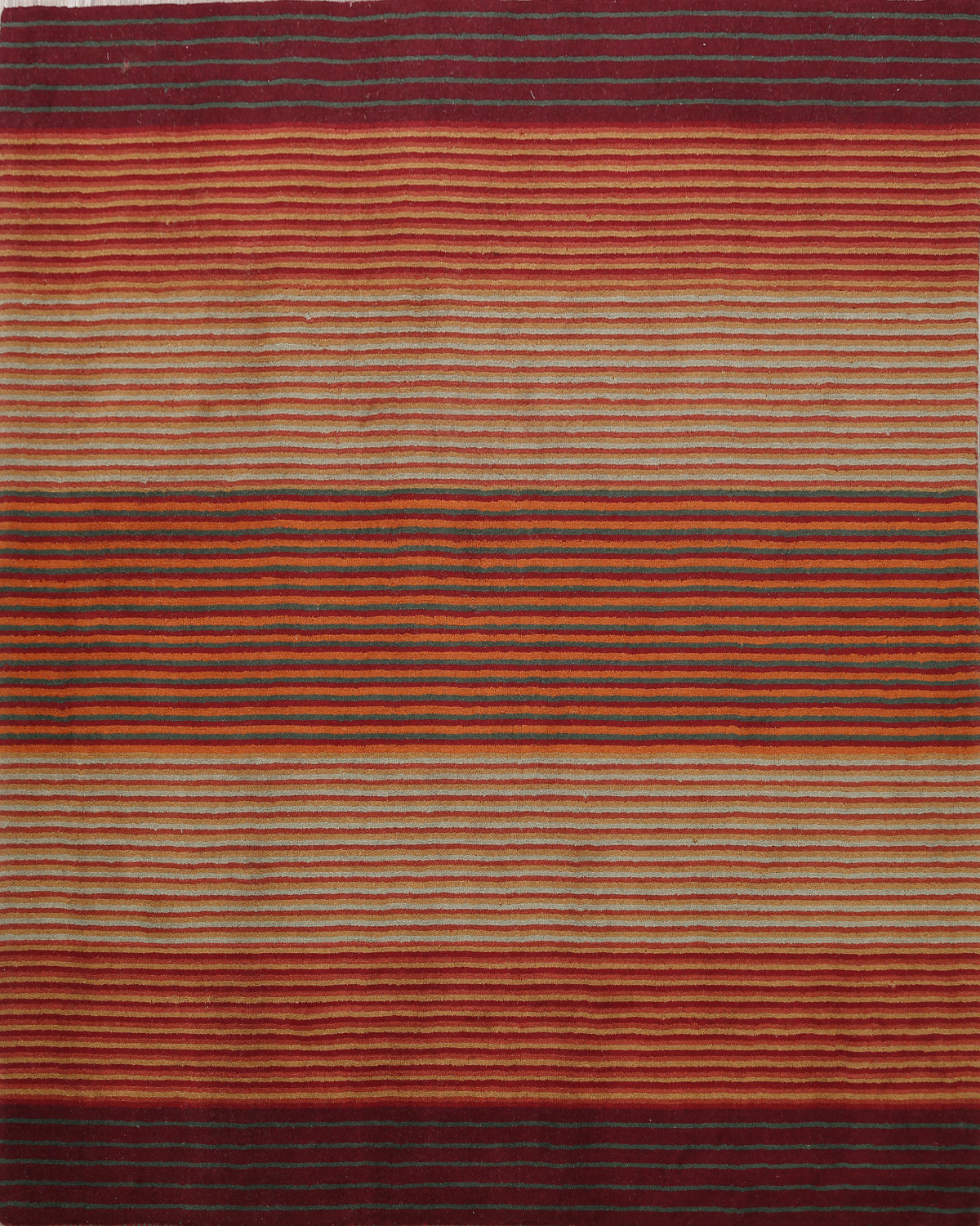 Striped Gabbeh Oriental Area Rug 8x8 Square