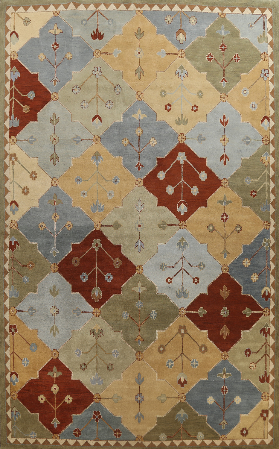 Large Floral Area Rug 12x16