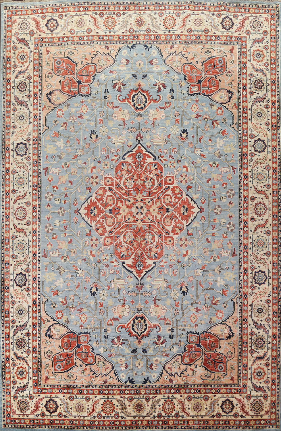 Vegetable Dye Heriz Serapi Handmade Area Rug 10x14