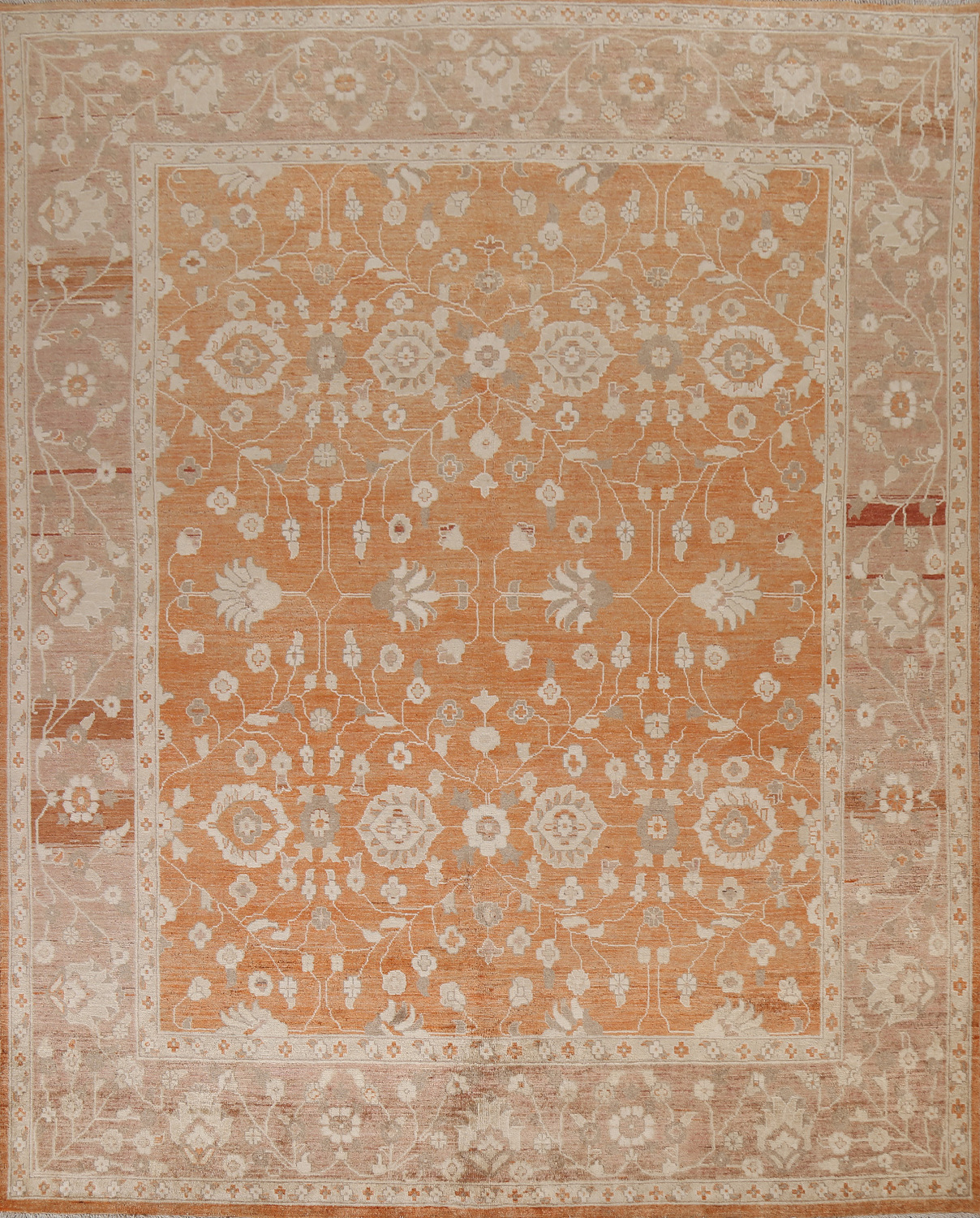 Vegetable Dye Oushak Oriental Wool Rug 8x9