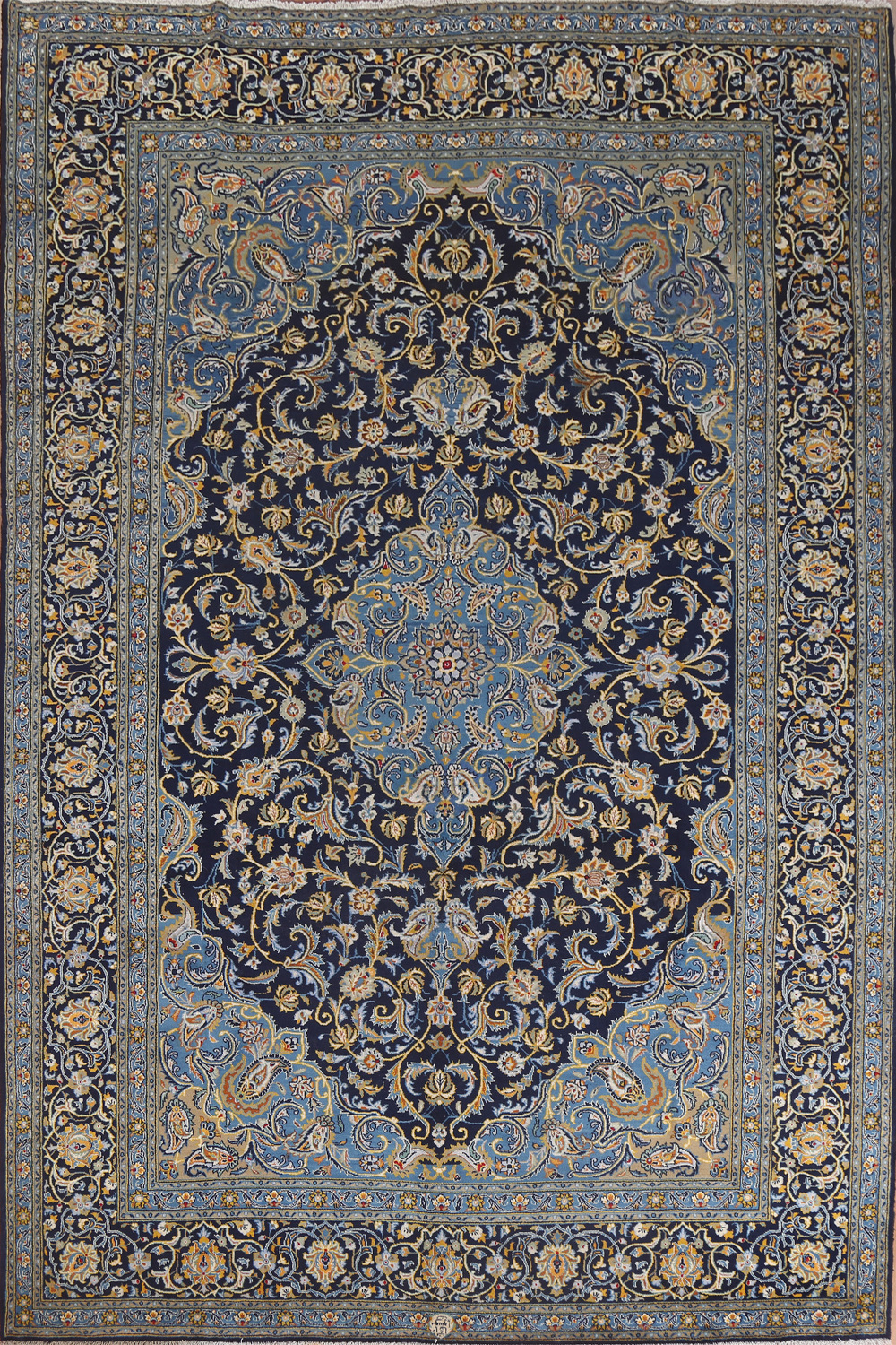 Vegetable Dye Kashan Persian Area Rug 8x12