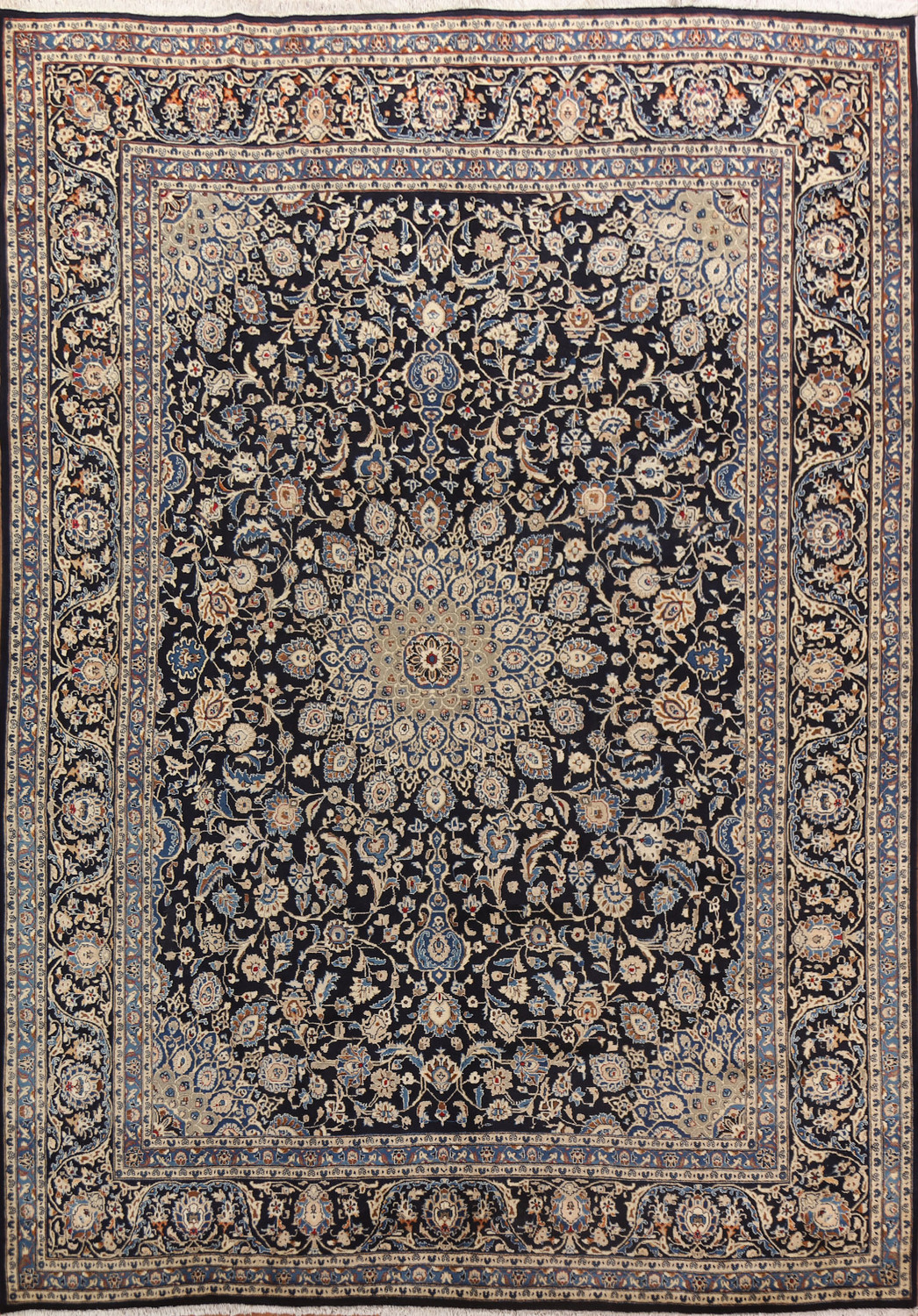 Navy Blue Kashmar Persian Area Rug 10x12