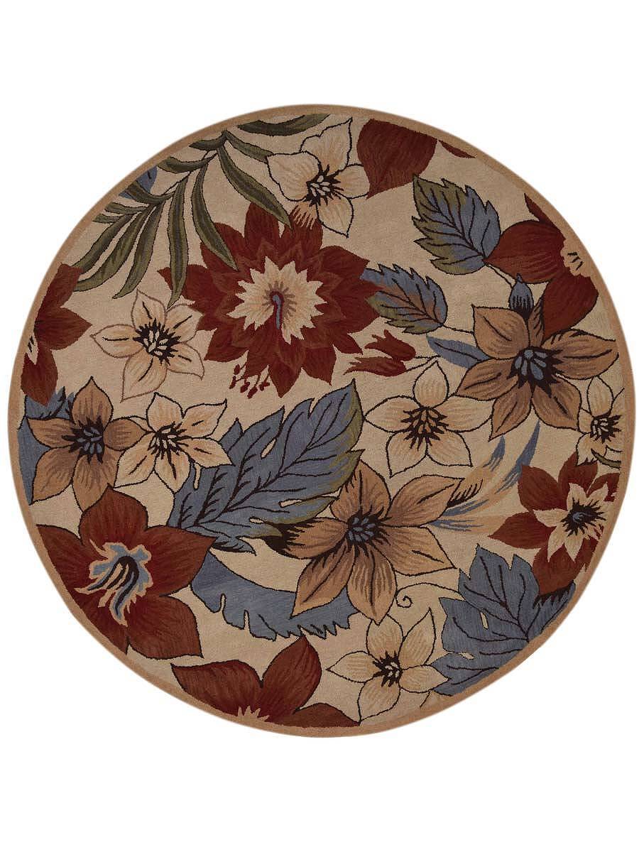 Round 10x10 Oushak Agra Oriental Area Rug