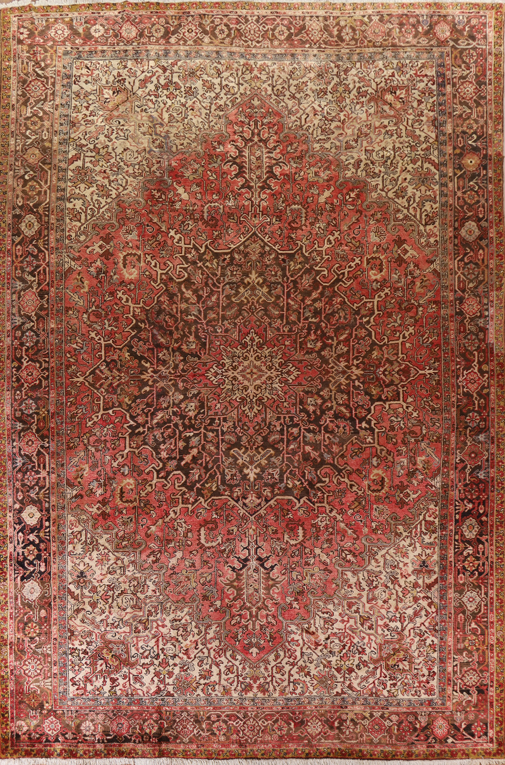 Vegetable Dye Heriz Persian Large Area Rug 11x14