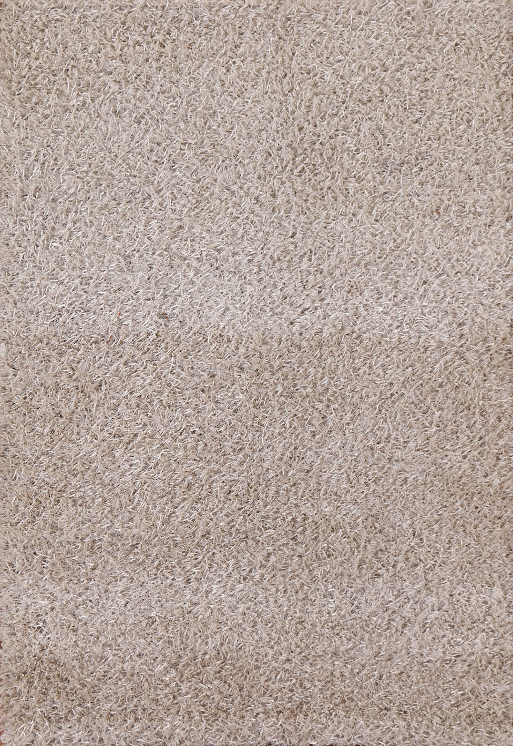 Ivory Shaggy Oriental Area Rug 4x6