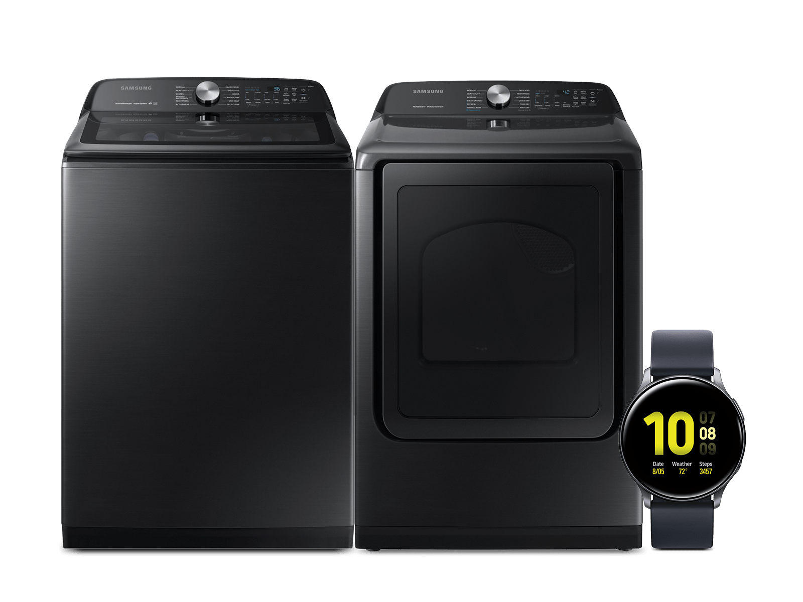 7.4 cu. ft. Electric Dryer with Steam Sanitize+ in Black Stainless