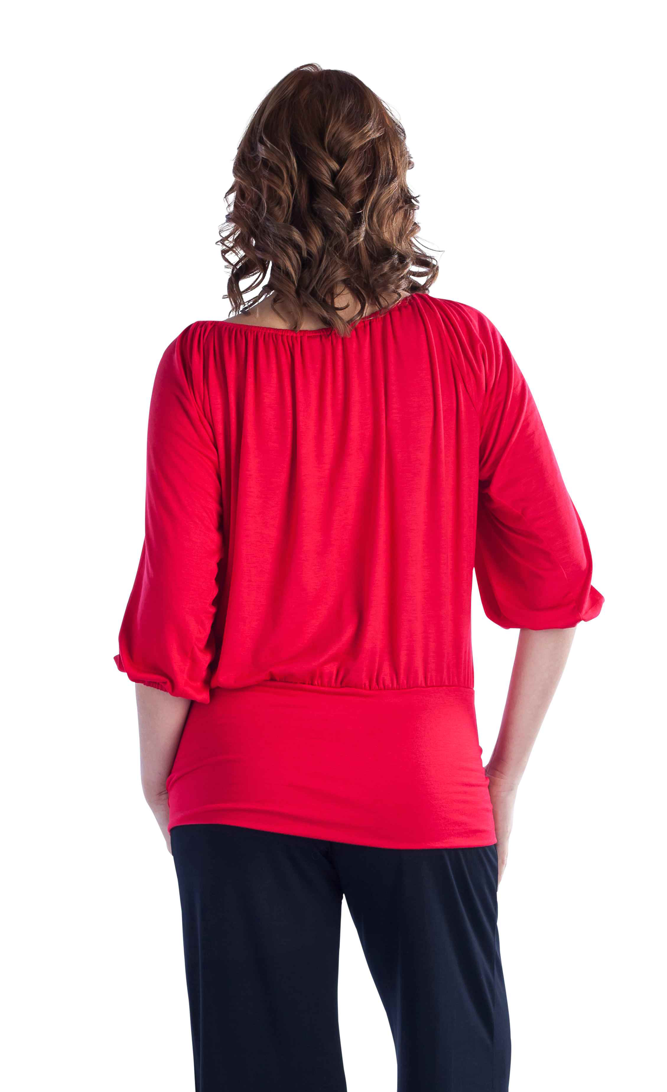 24/7 Comfort Apparel Women's Banded Waist Top eBay