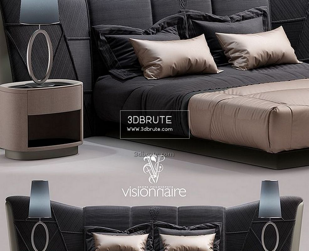 Instant download in max, c4d, obj, 3ds and many more formats. Visionnaire Plaza Bed 416 Download 3d Models Free 3dbrute
