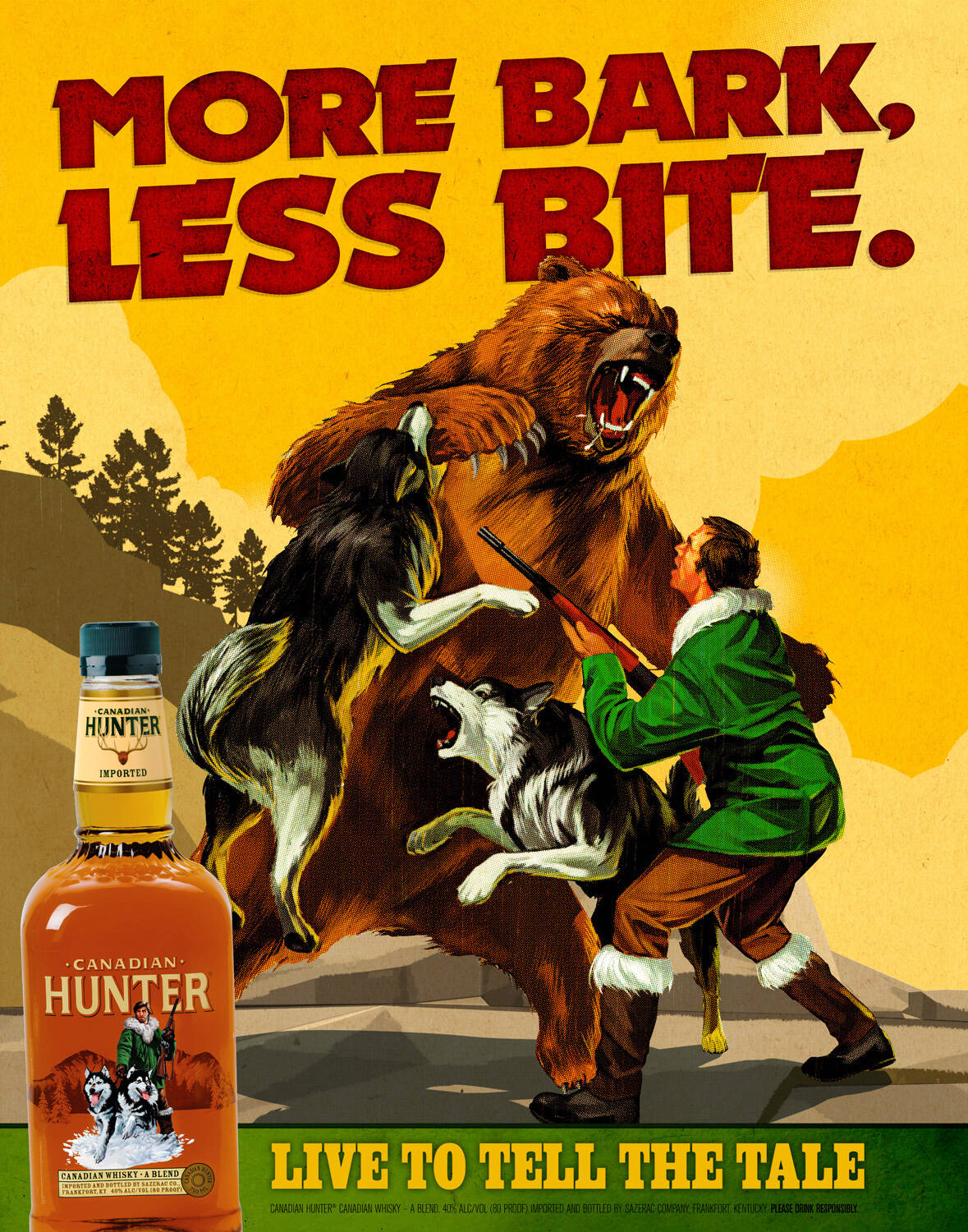 Canadian Hunter Whiskey X Man’s Life, Buck, X Man’s Life, Bore • Ads