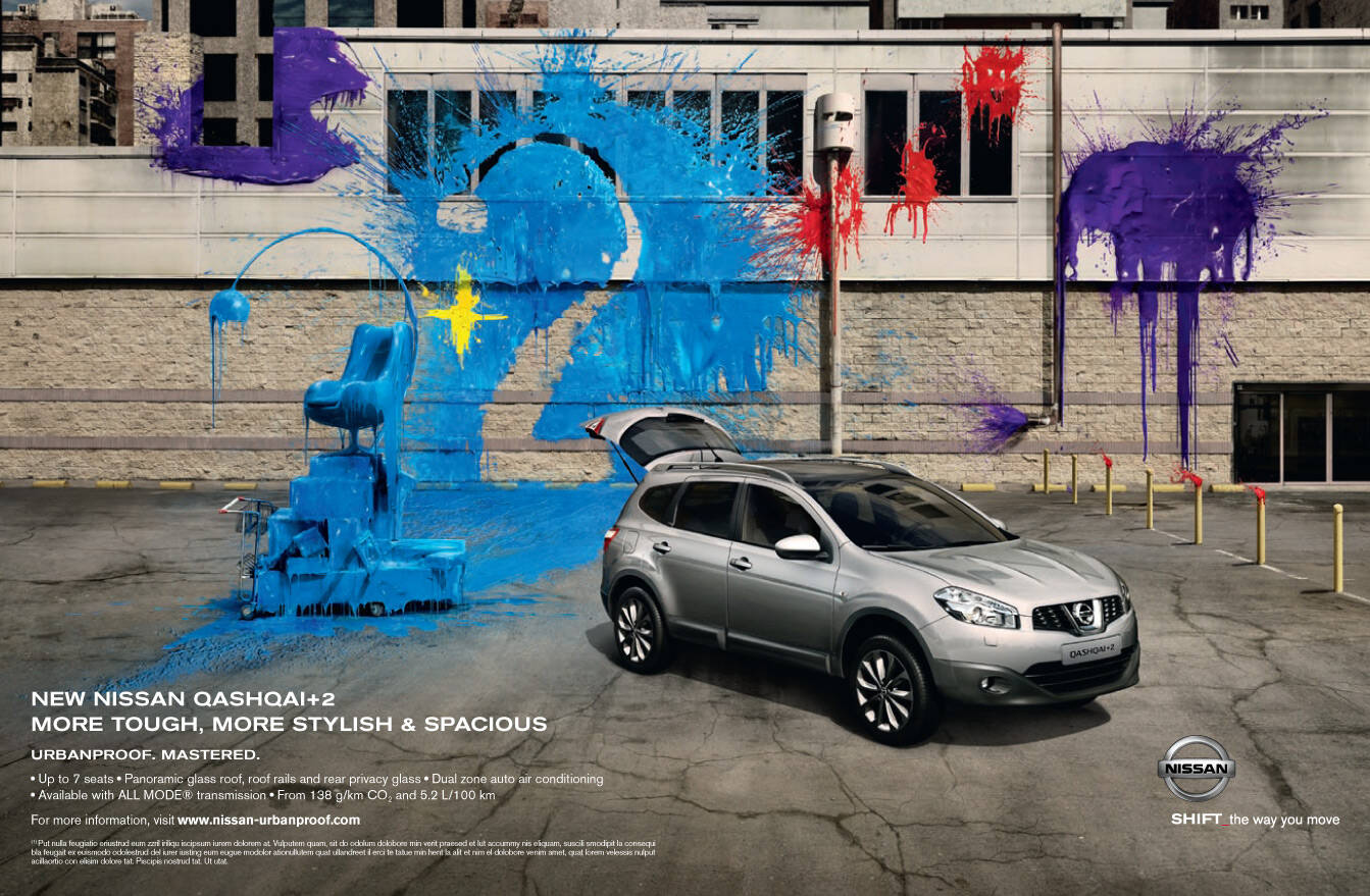 Nissan Artistic Paintball • Ads of the World™ Part of The Clio Network