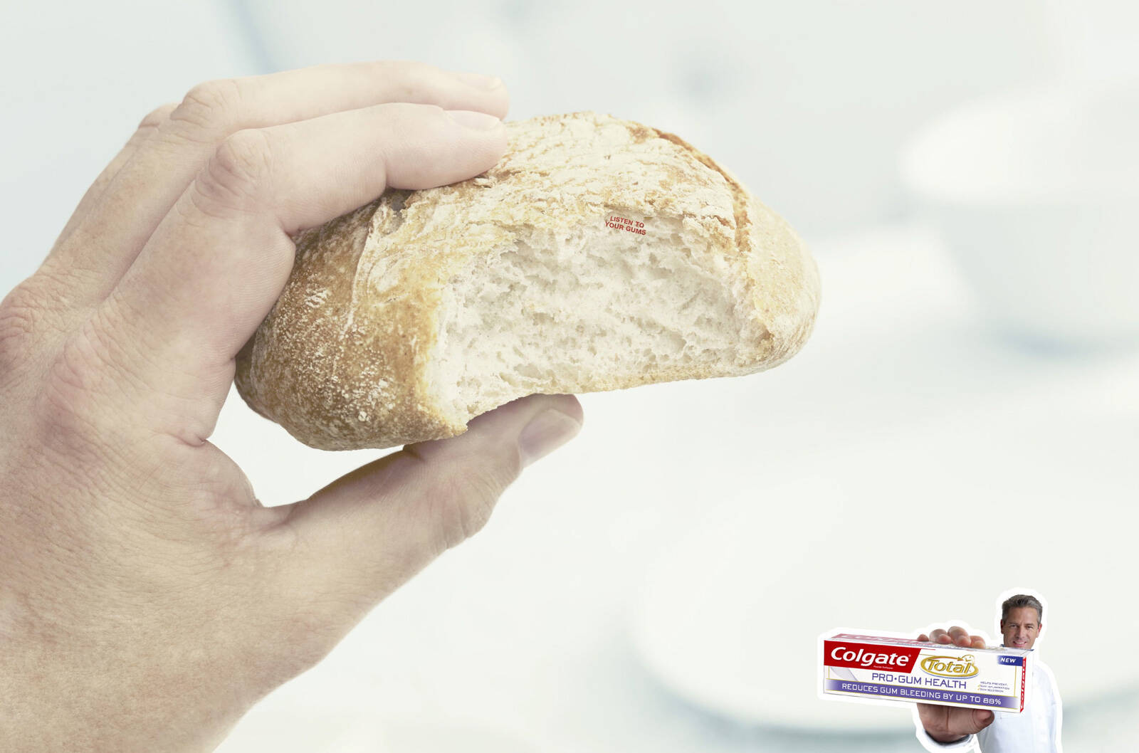 Colgate Floss, Bread, Toothbrush, Toothpick • Ads of the World™ Part