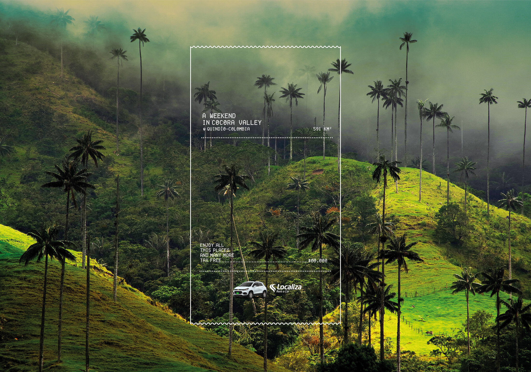 Localiza Rent a Car Enjoy Colombia without taxes • Ads of the World™ Part of The Clio Network