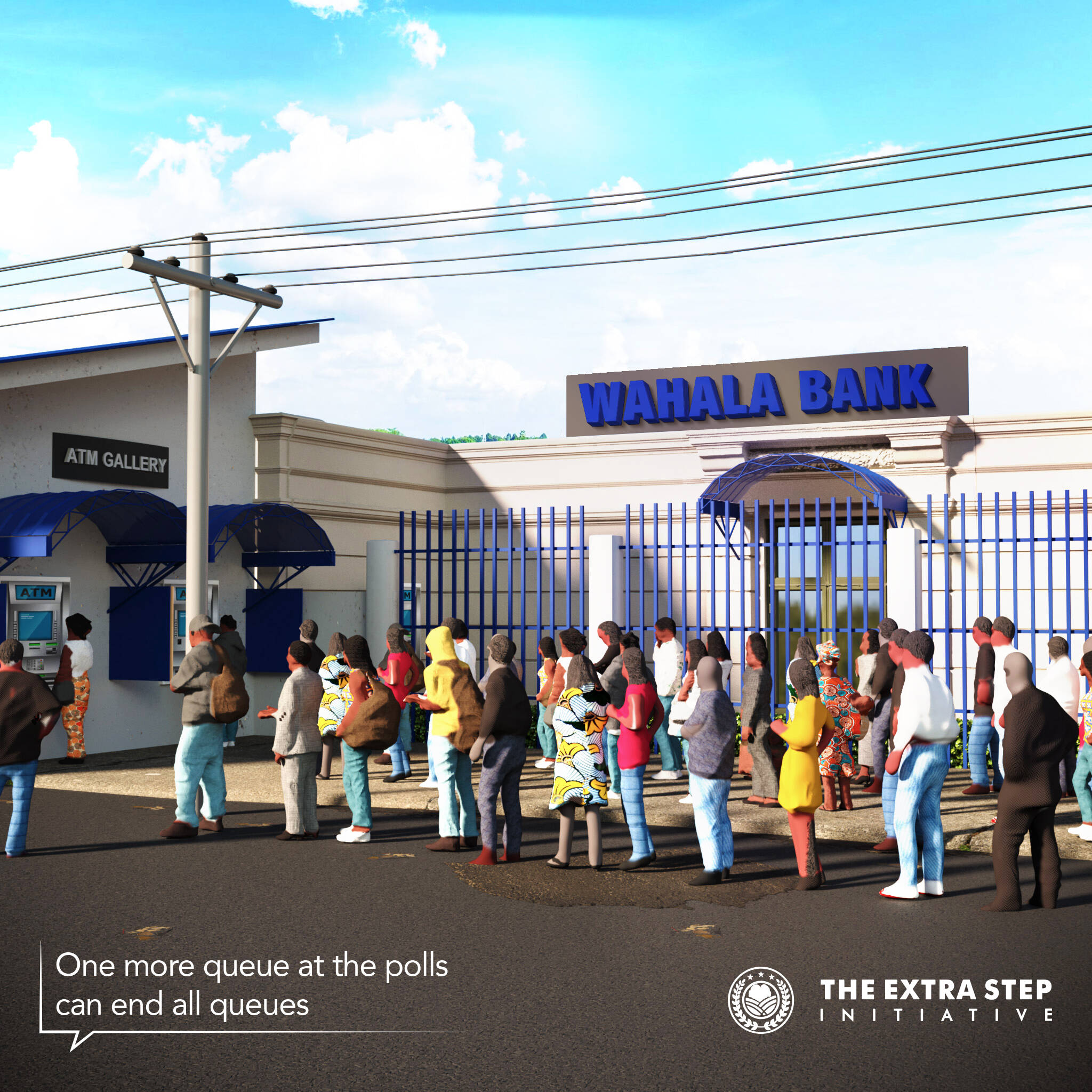 The Extra Step Initiative Queue for Democracy • Ads of the World