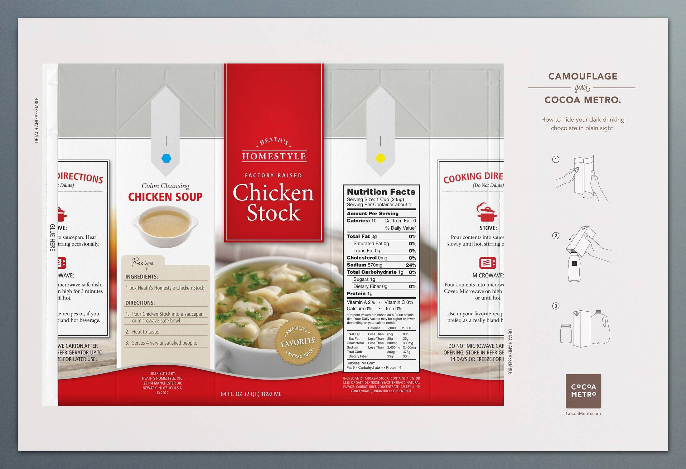 Cocoa Metro Artichoke, Baking soda, Chicken stock • Ads of the World