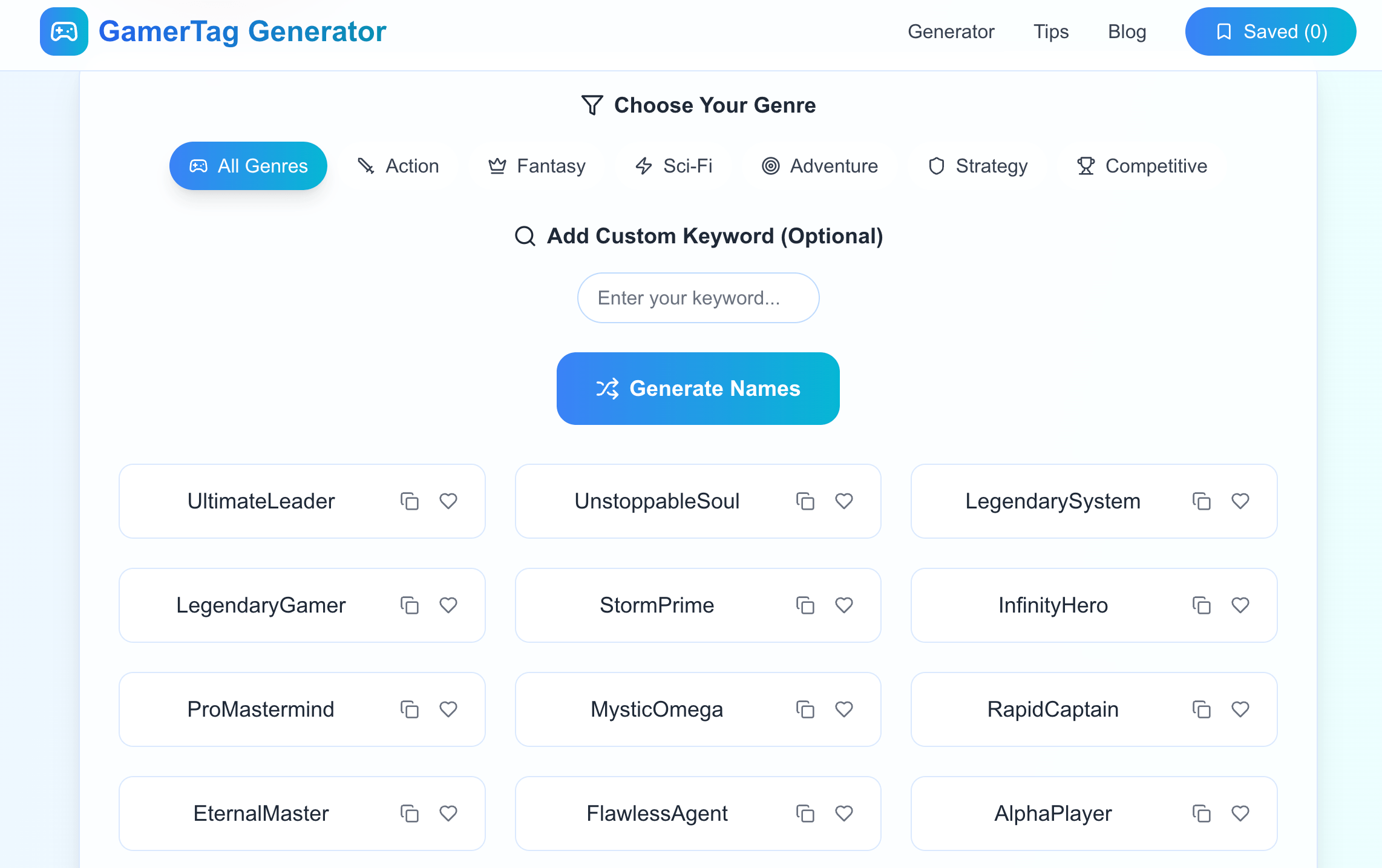 Free GamerTag Generator Create Epic Gaming Usernames GamerTag Generator