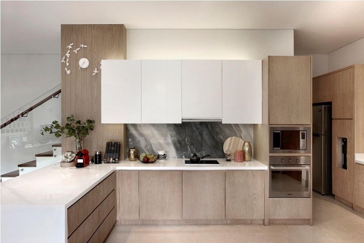 Inspirasi Ruang Dapur Kering Gaya Kontemporer