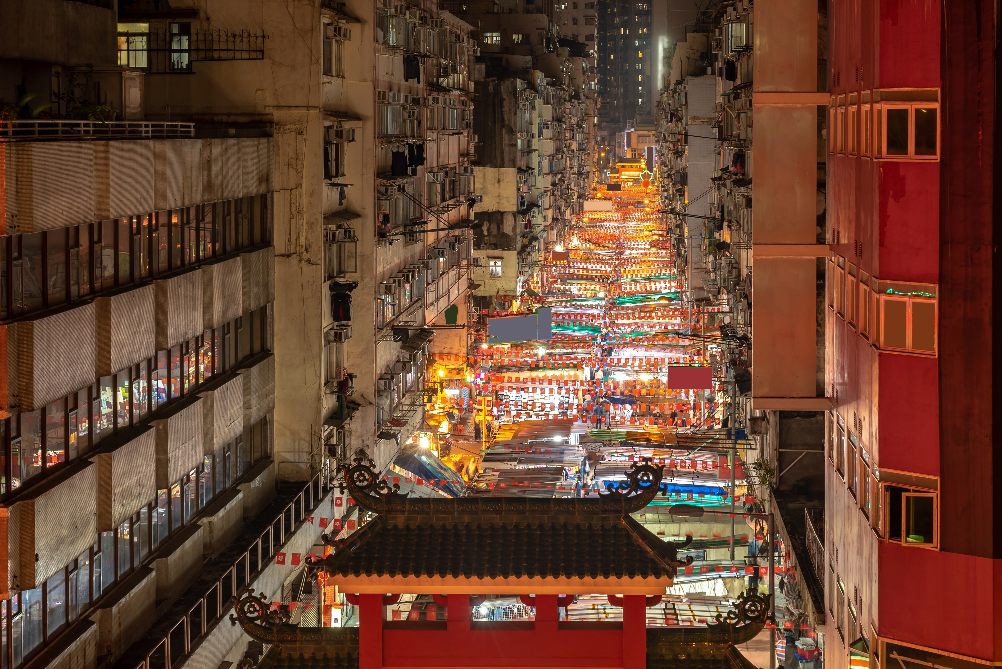 Temple Street Night Market Hong Kong