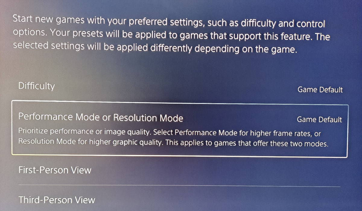 PS5 Game Presets and Getting 120 FPS BenQ Asia Pacific