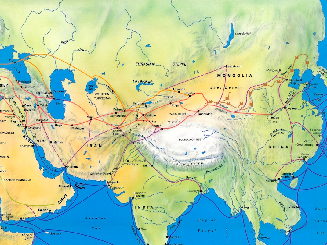 Ancient China Map Tian Shan Map Of Ancient China Tian Shan Mountains