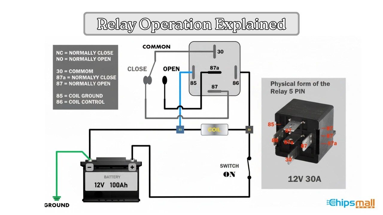 5 Pin Relay Wiring Diagram Step By Guide 5 Pin Relay Wiring Diagram Step By Guide