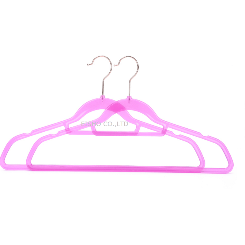 EISHO Wholesale Semiclear Plastic Clothes Hangers