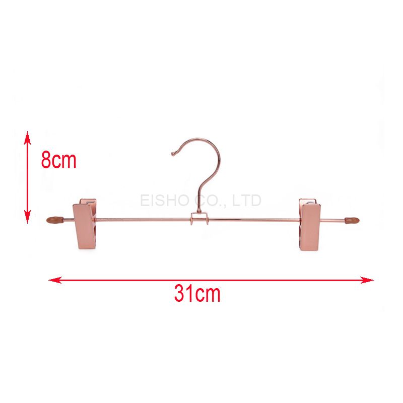Metal Pant Skirt Hanger with Clips