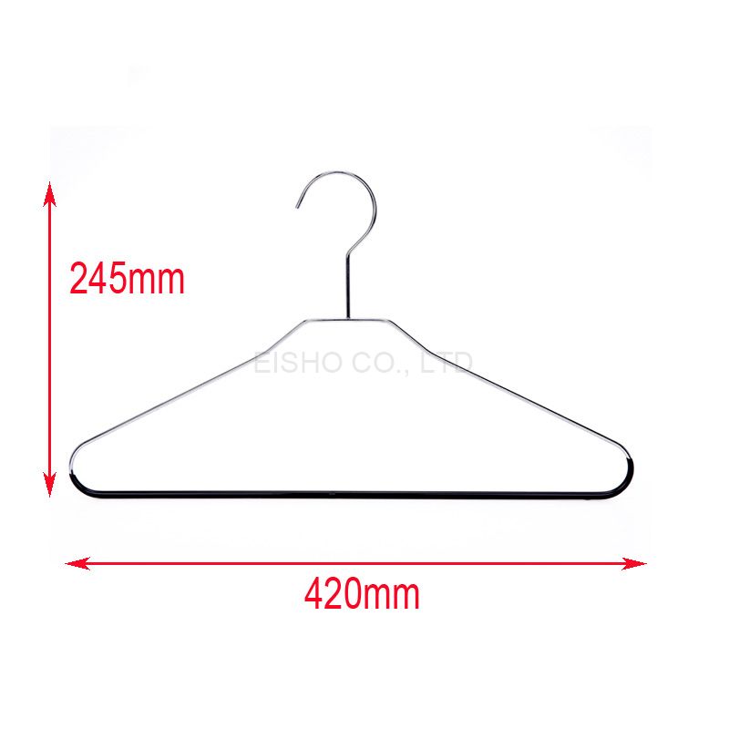 Strong Metal Coat Hanger with AntiSlip PVC Coating